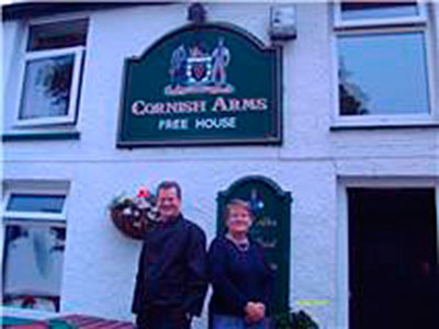 Tim and Jane welcome you to the Cornish Arms Frogpool Jane and Tim look forward to welcoming you at the Cornish Arms